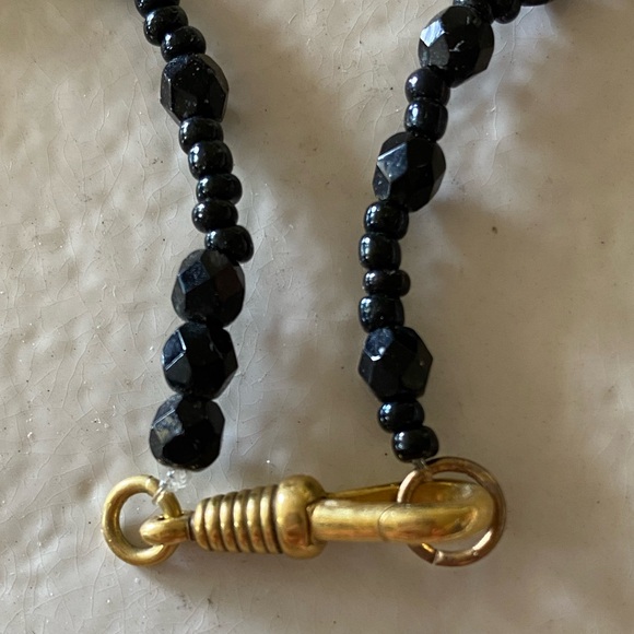 Coral & Vintage Carved Bone Necklace - Picture 6 of 7